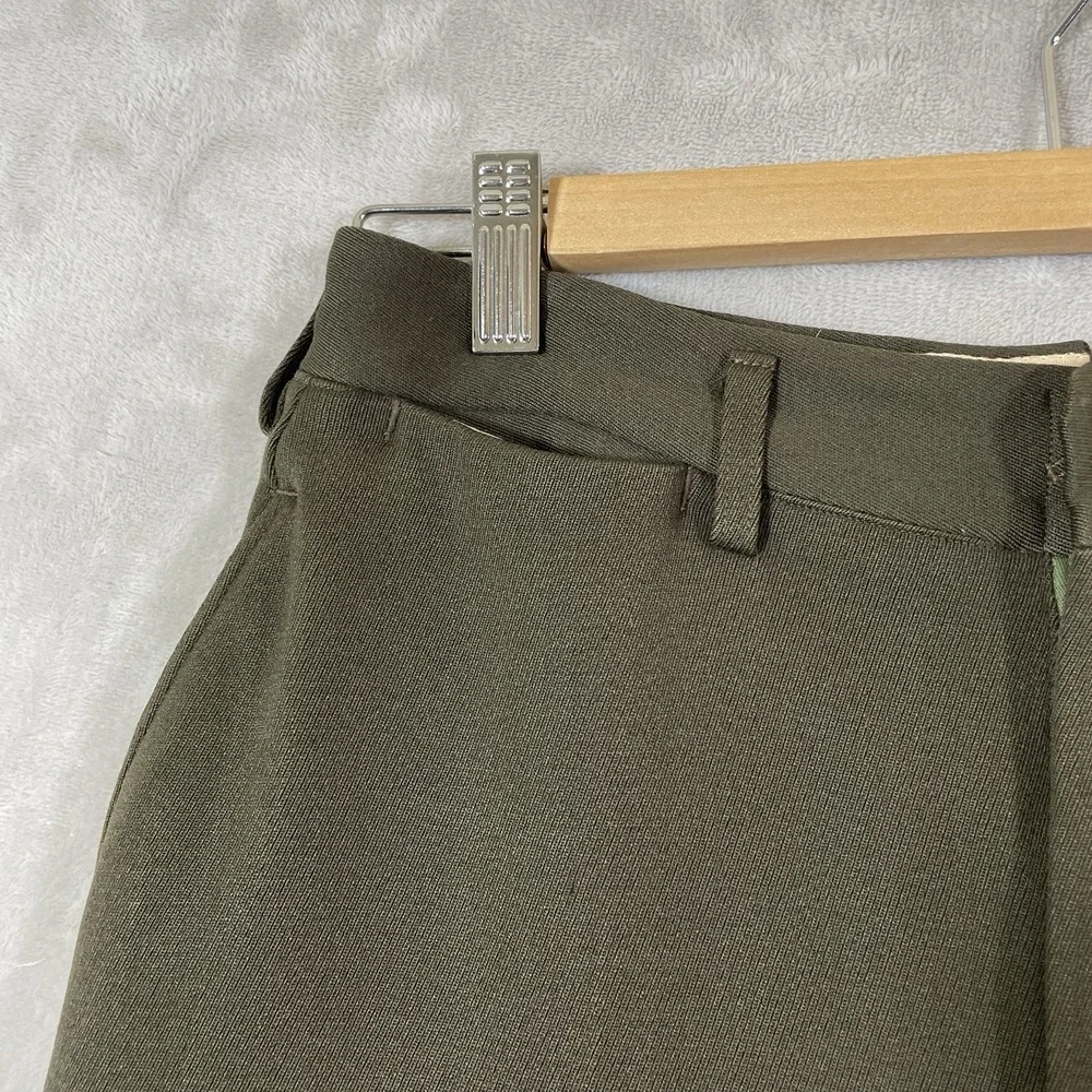 40s 50s Drop Loop Gabardine Pants Slacks Mens 28x28 Rockabilly True VTG Waldes